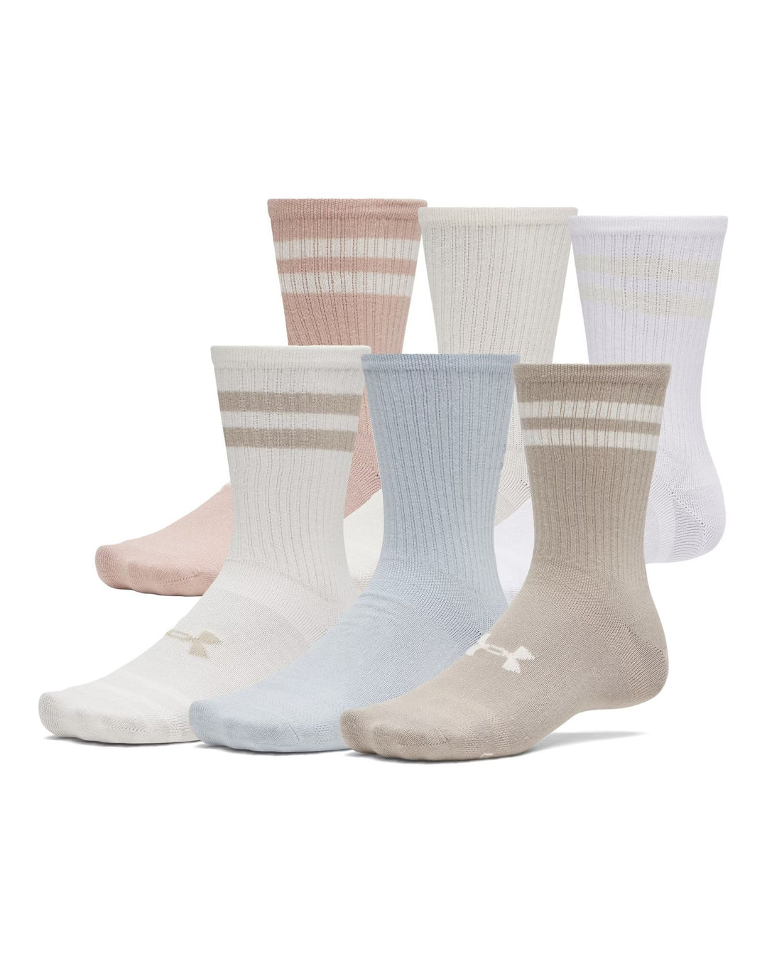 Under Armour Ua Essential 6Pk Crew - timberwolf taupe