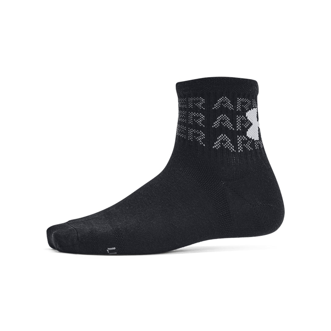 Under Armour Yth Ua Essential 6Pk Qtr - black