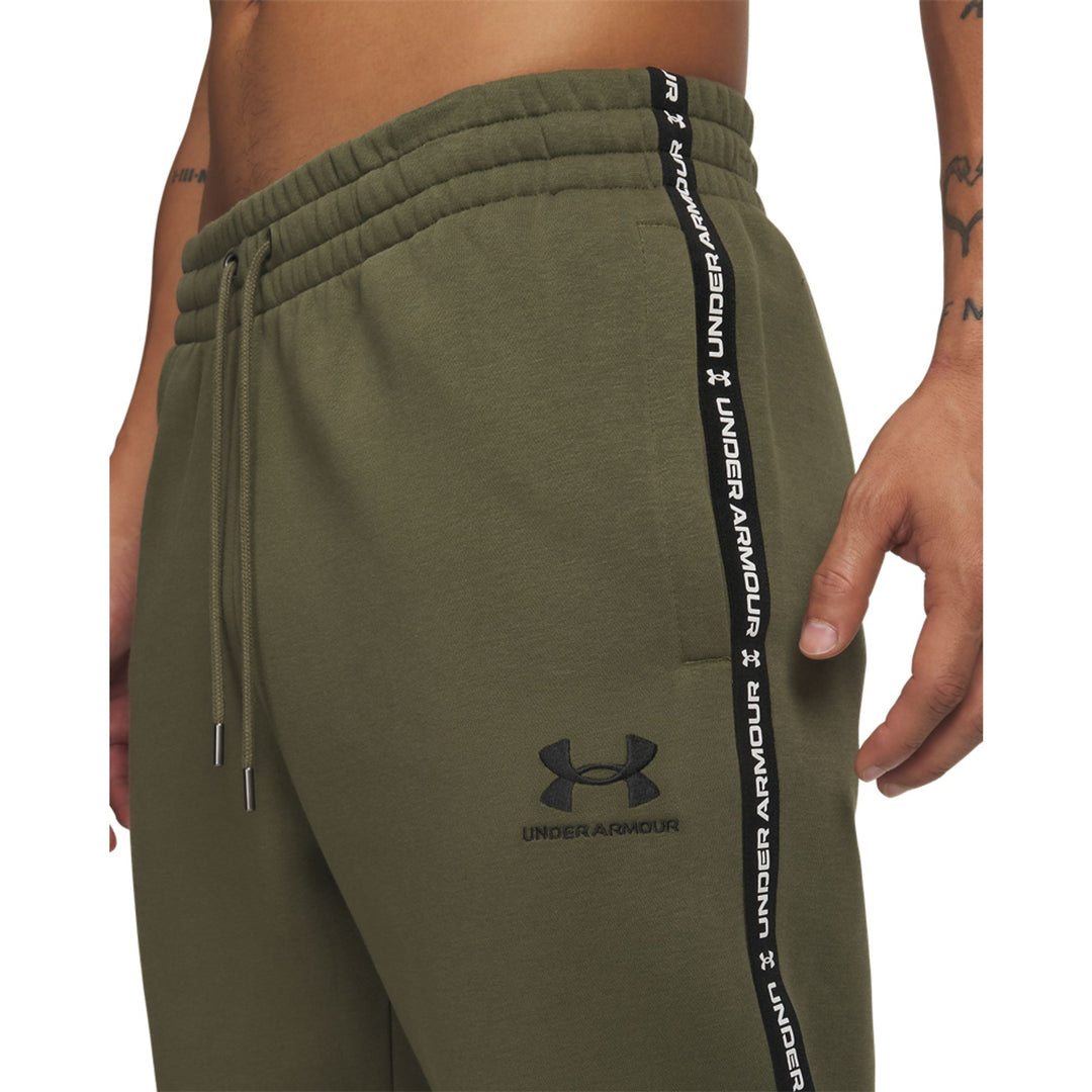 Under Armour Ua Icon Fleece Jgr Taping - marine od green