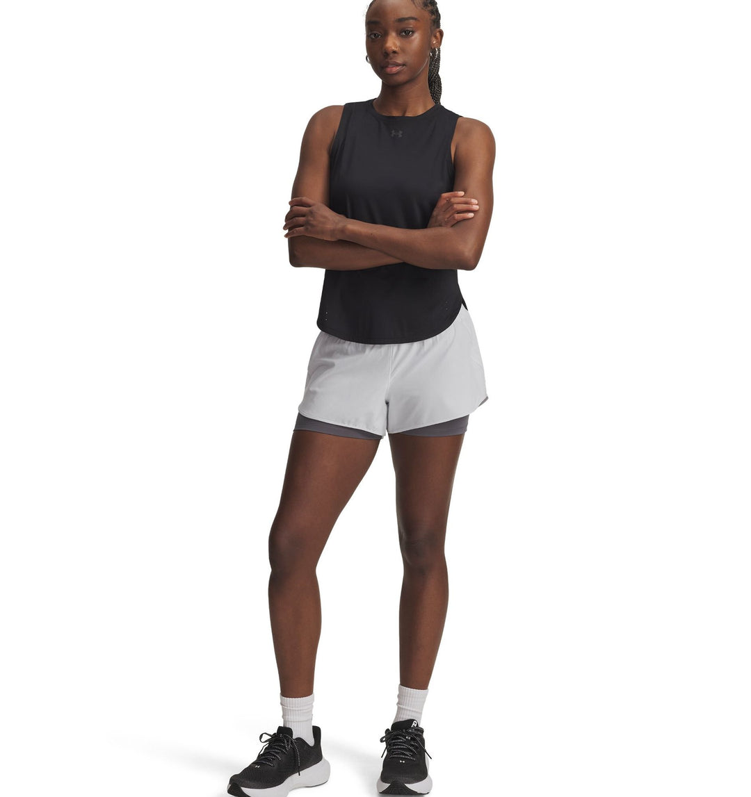 Under Armour Ua Launch Pro 3" 2In1 Shorts - halo gray