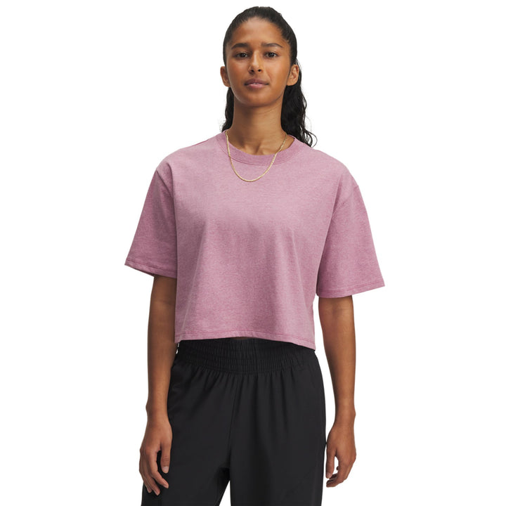 Under Armour Ua Rival Ss - fuchsia dusk light heather