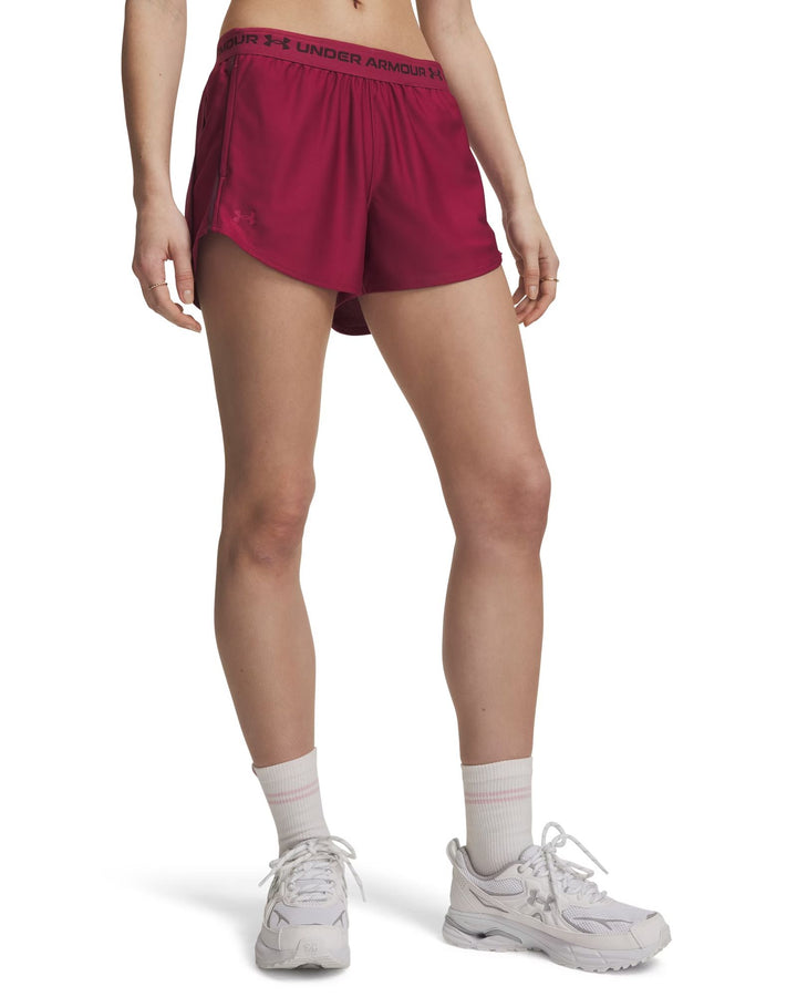 Under Armour Tech Play Up Shorts - claret