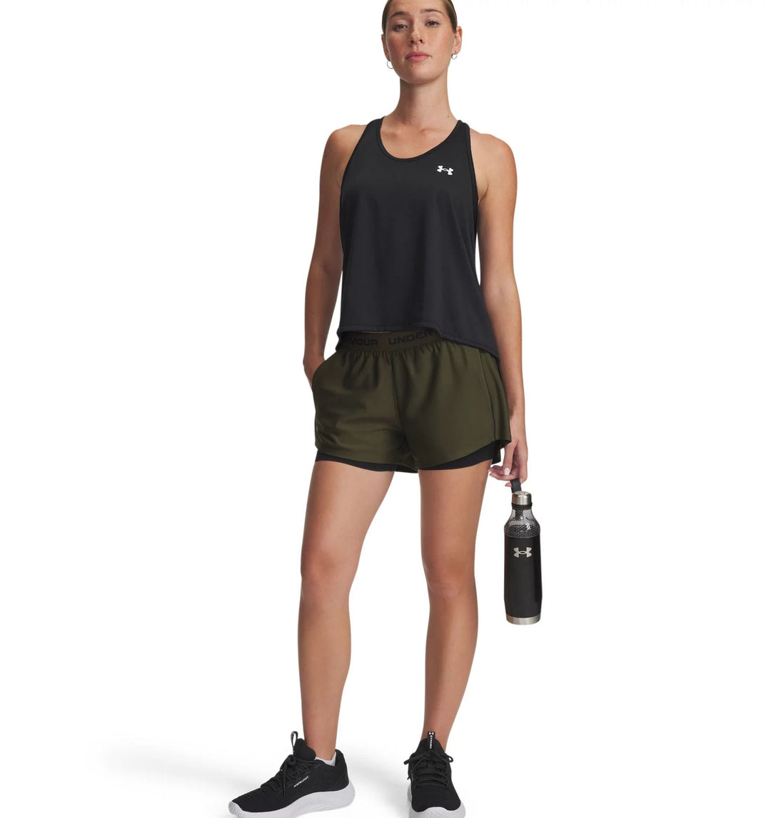 Under Armour Tech Play Up 2In1 Shorts - expedition green