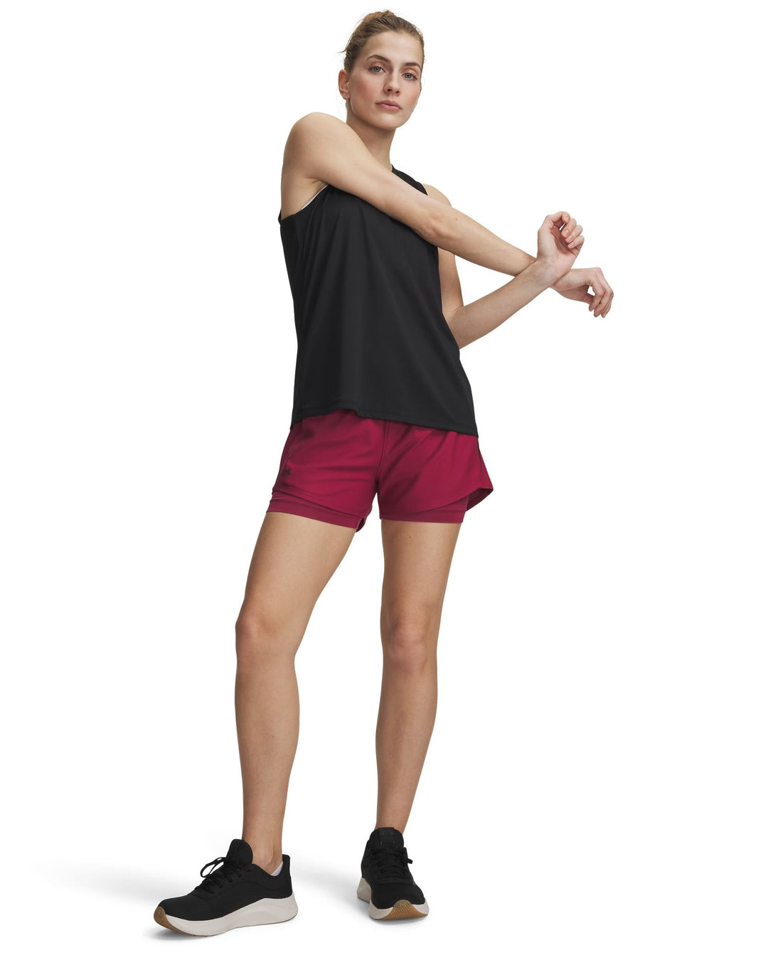 Under Armour Tech Play Up 2In1 Shorts - claret