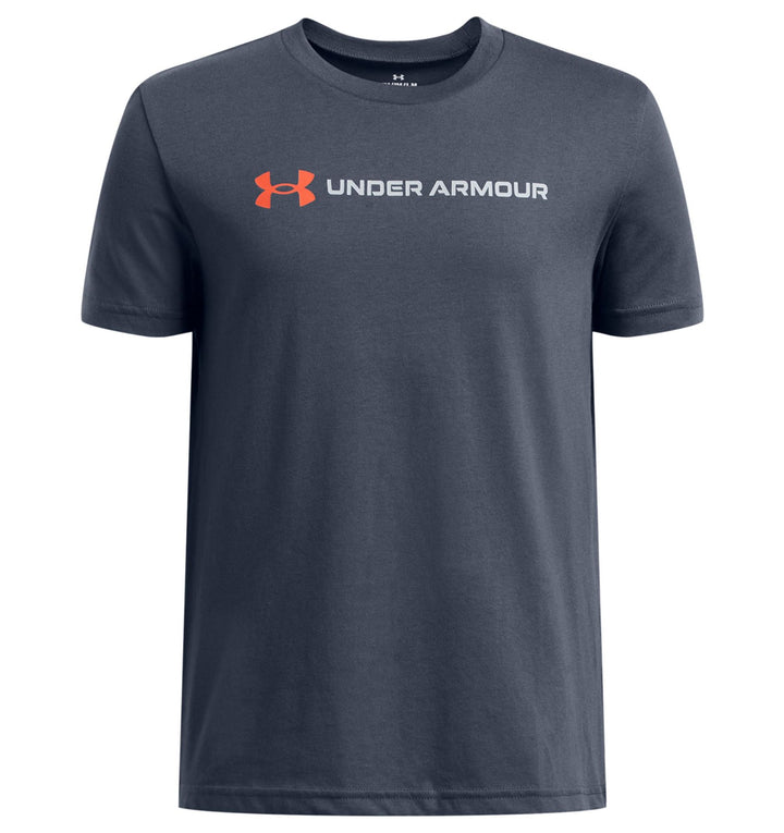 Under Armour Ua B Logo Wordmark Ss - downpour gray