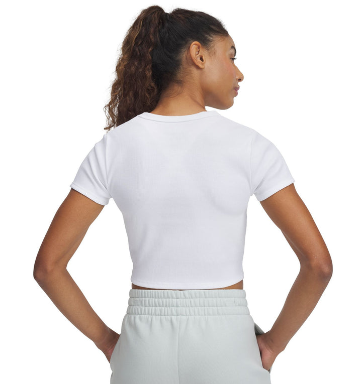 Under Armour Ua Rival Rib Baby Tee - white