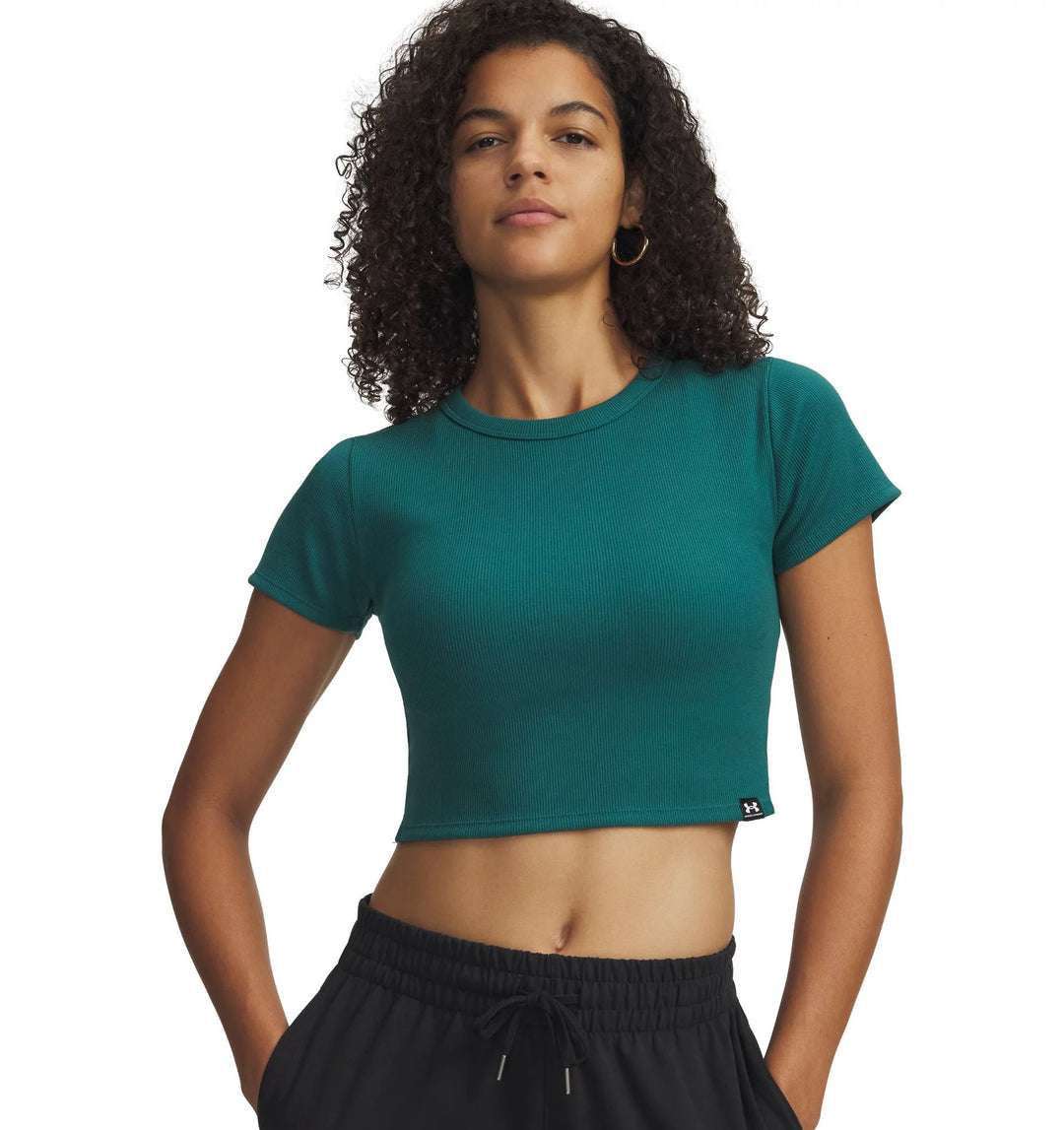 Under Armour Ua Rival Rib Baby Tee - rack green