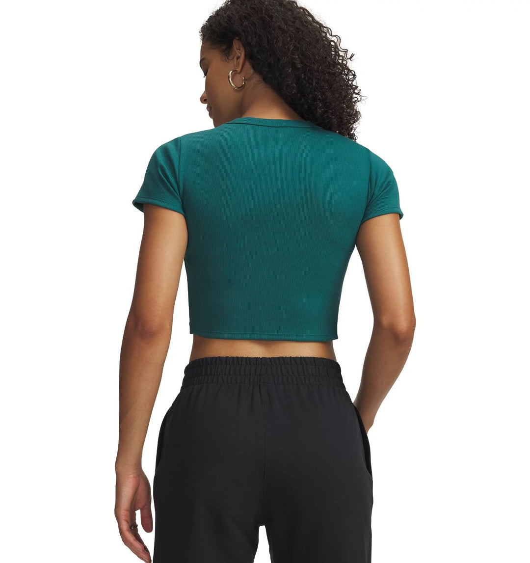 Under Armour Ua Rival Rib Baby Tee - rack green