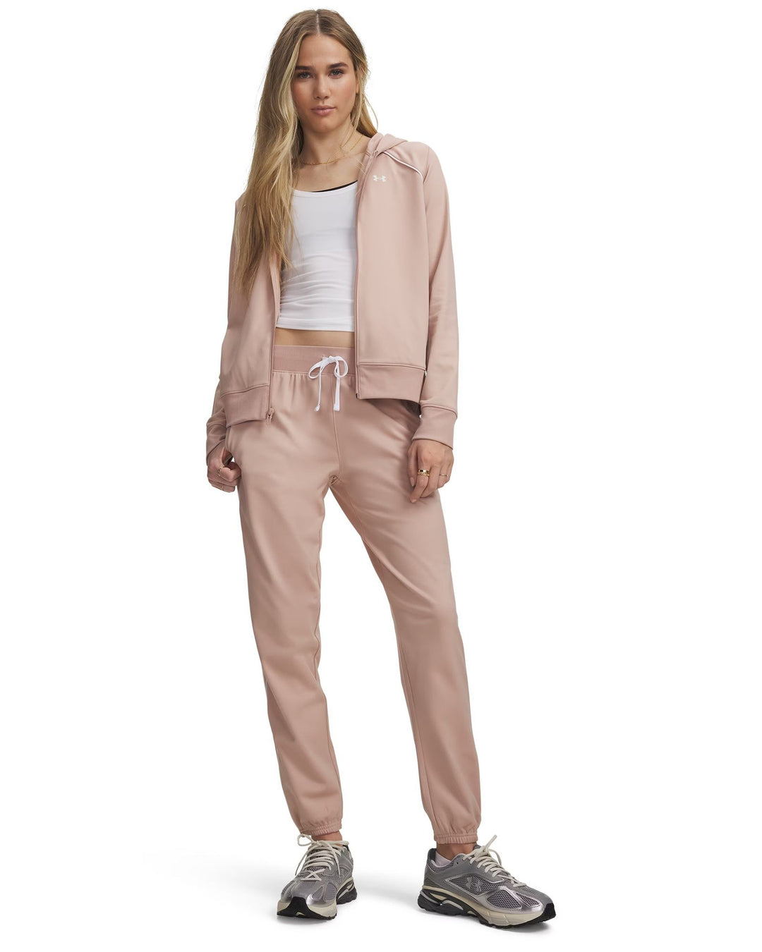 Under Armour Ua Rival Tricot Tracksuit Hd - bashful pink