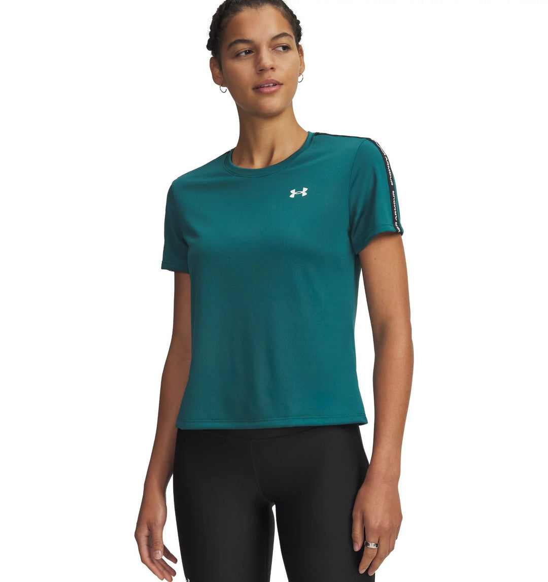Under Armour Ua Tech Wm Tape Ss - rack green