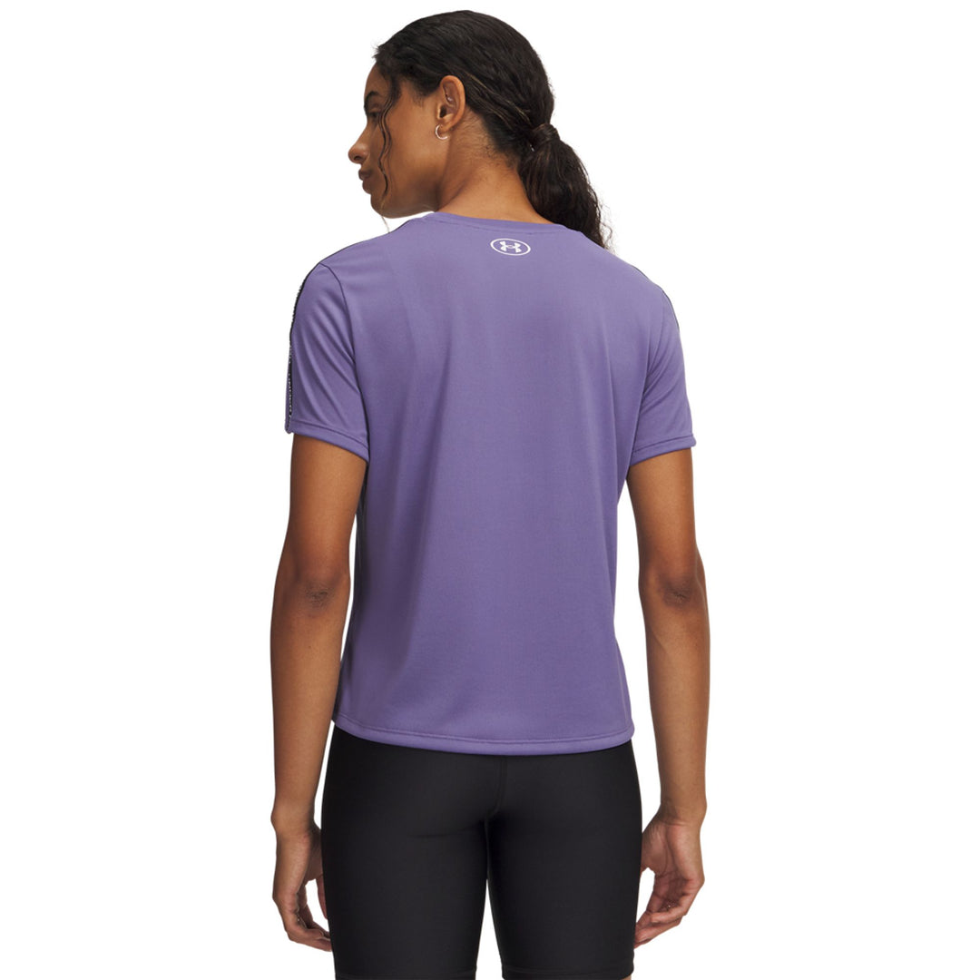 Under Armour Ua Tech Wm Tape Ss - purple luxe