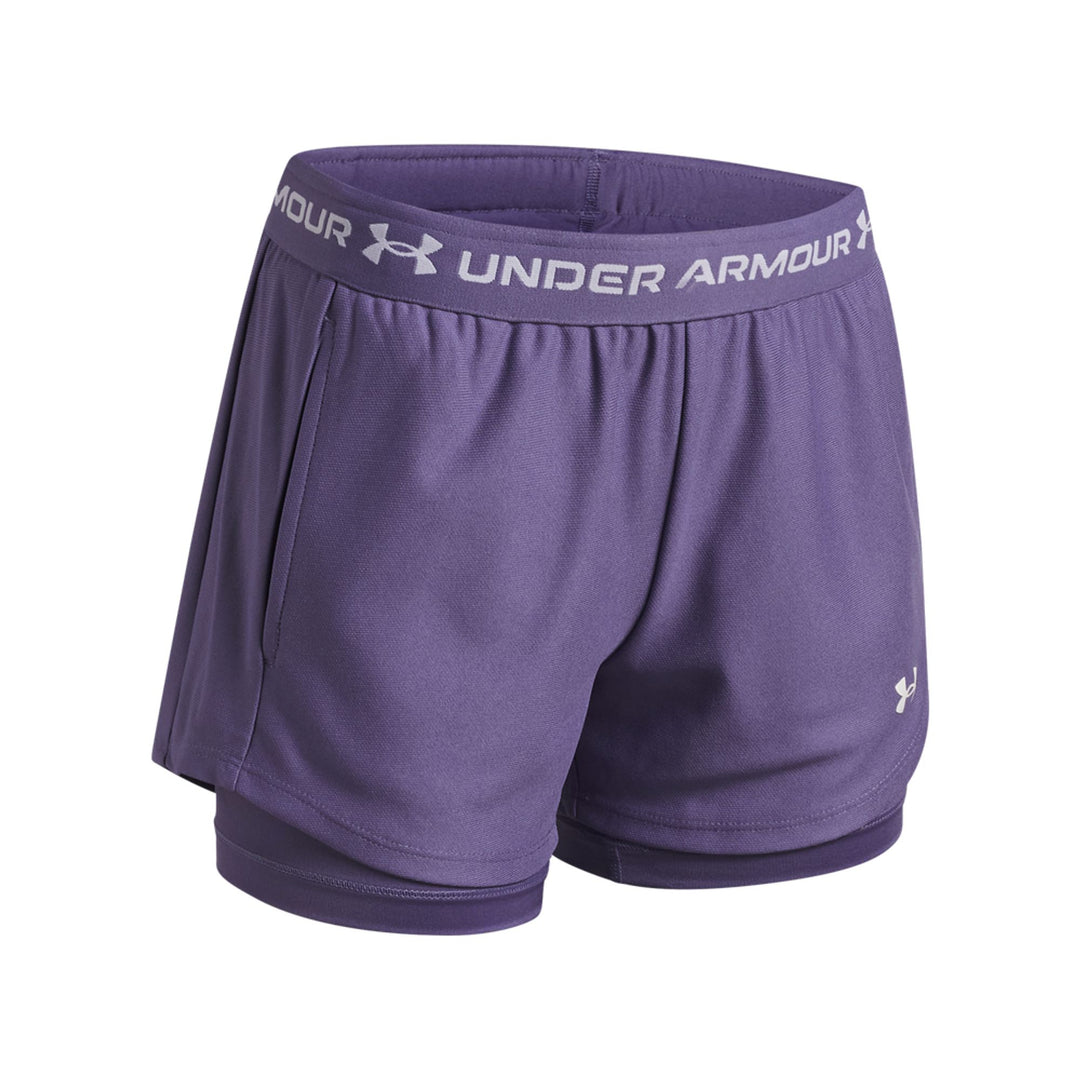 Under Armour Ua Tech Play Up 2N1 Short - purple luxe