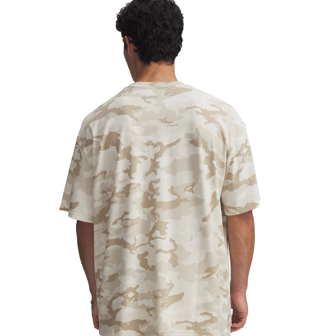 Under Armour Ua Hwt Athletic Dept Aop Ss - stone