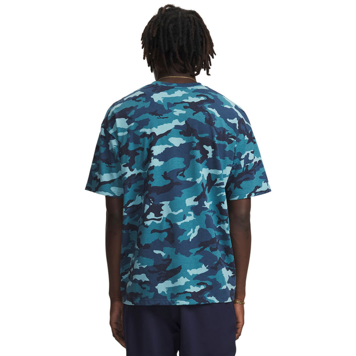Under Armour Ua Hwt Athletic Dept Aop Ss - wham blue