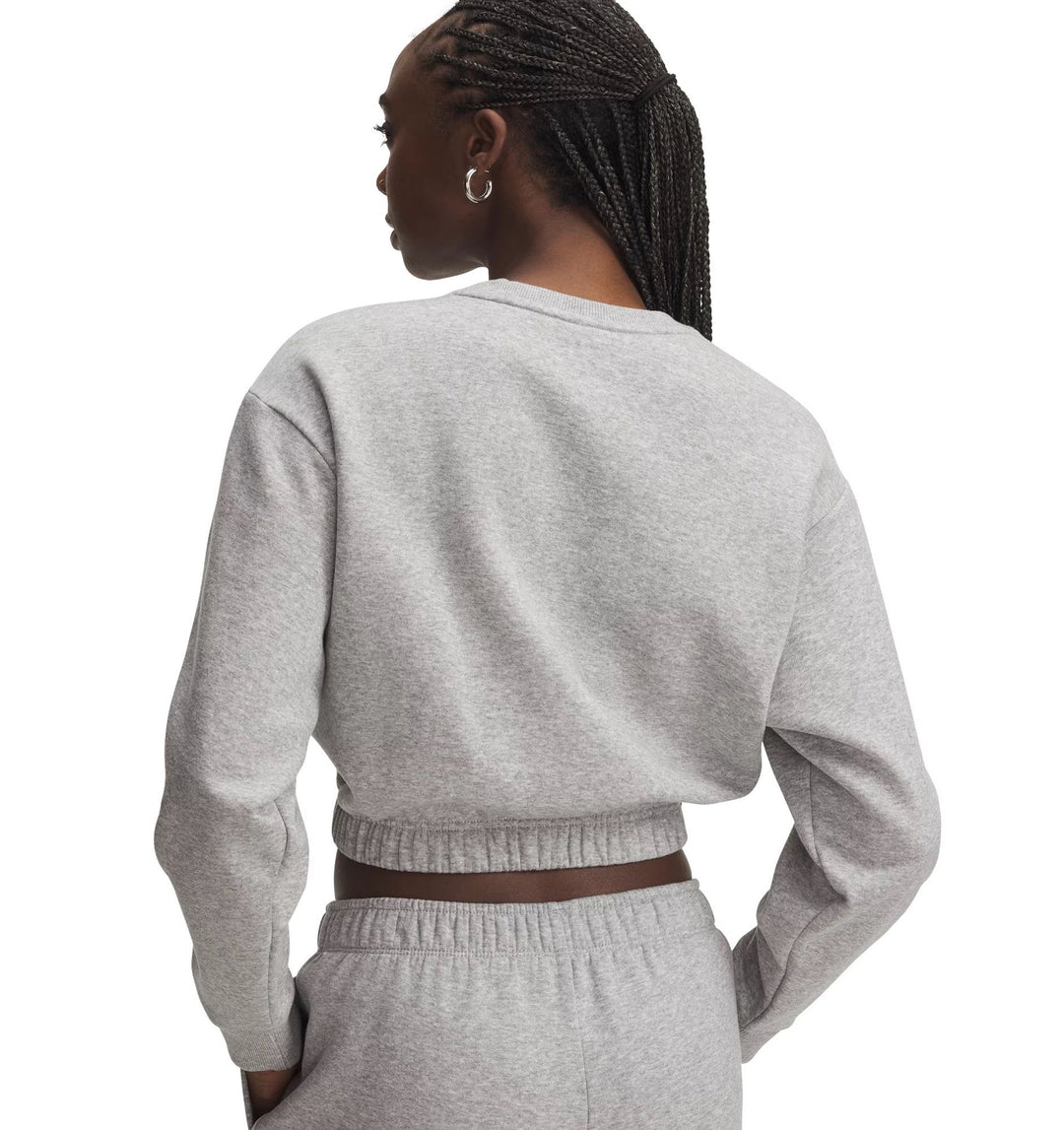 Under Armour Ua Rival Fleece Piped Crew - mod gray light heather