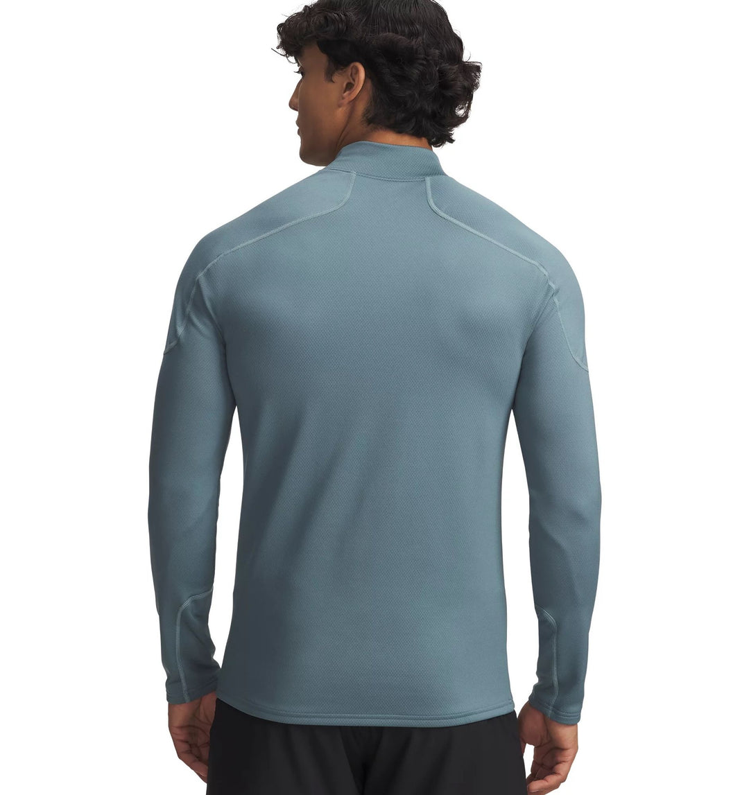 Under Armour Cold Weather Grid Ls Mock - jasper blue