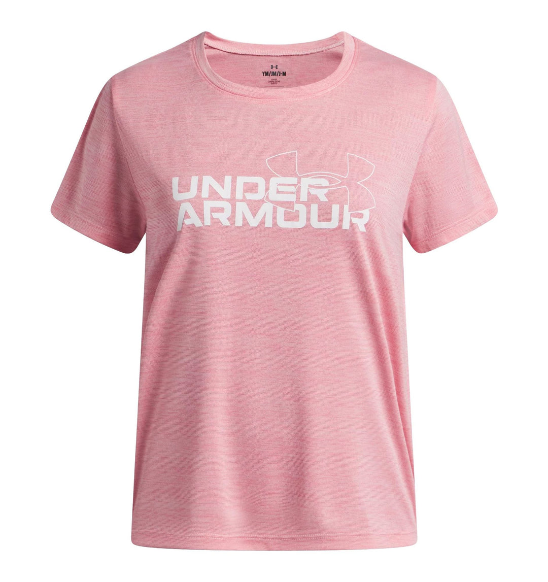 Under Armour Ua Tech Twist Wdmk Logo Ss - bittersweet pink