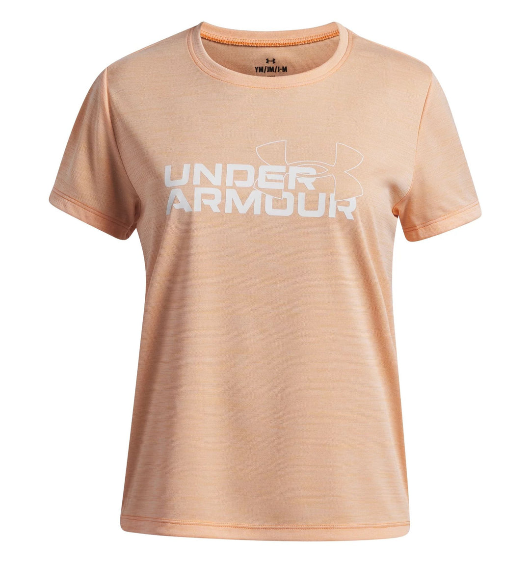Under Armour Ua Tech Twist Wdmk Logo Ss - orange bloc