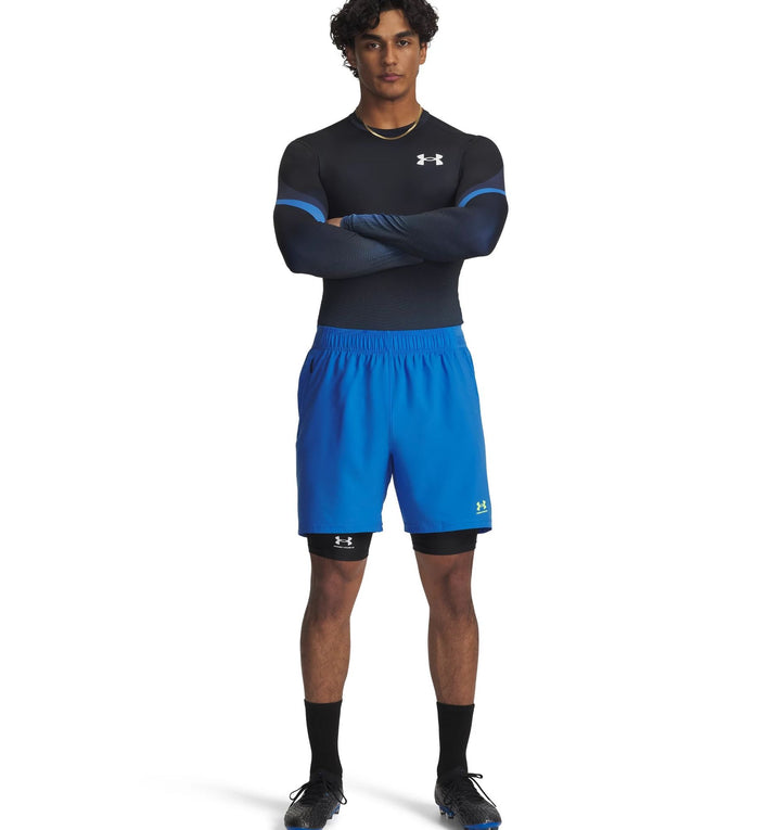 Under Armour Ua Heatgear Sub Crew Ls - blue atlantis