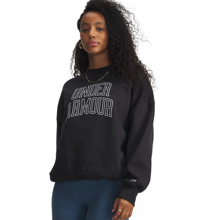 Under Armour Rival Flc Os Varsity Crew - black