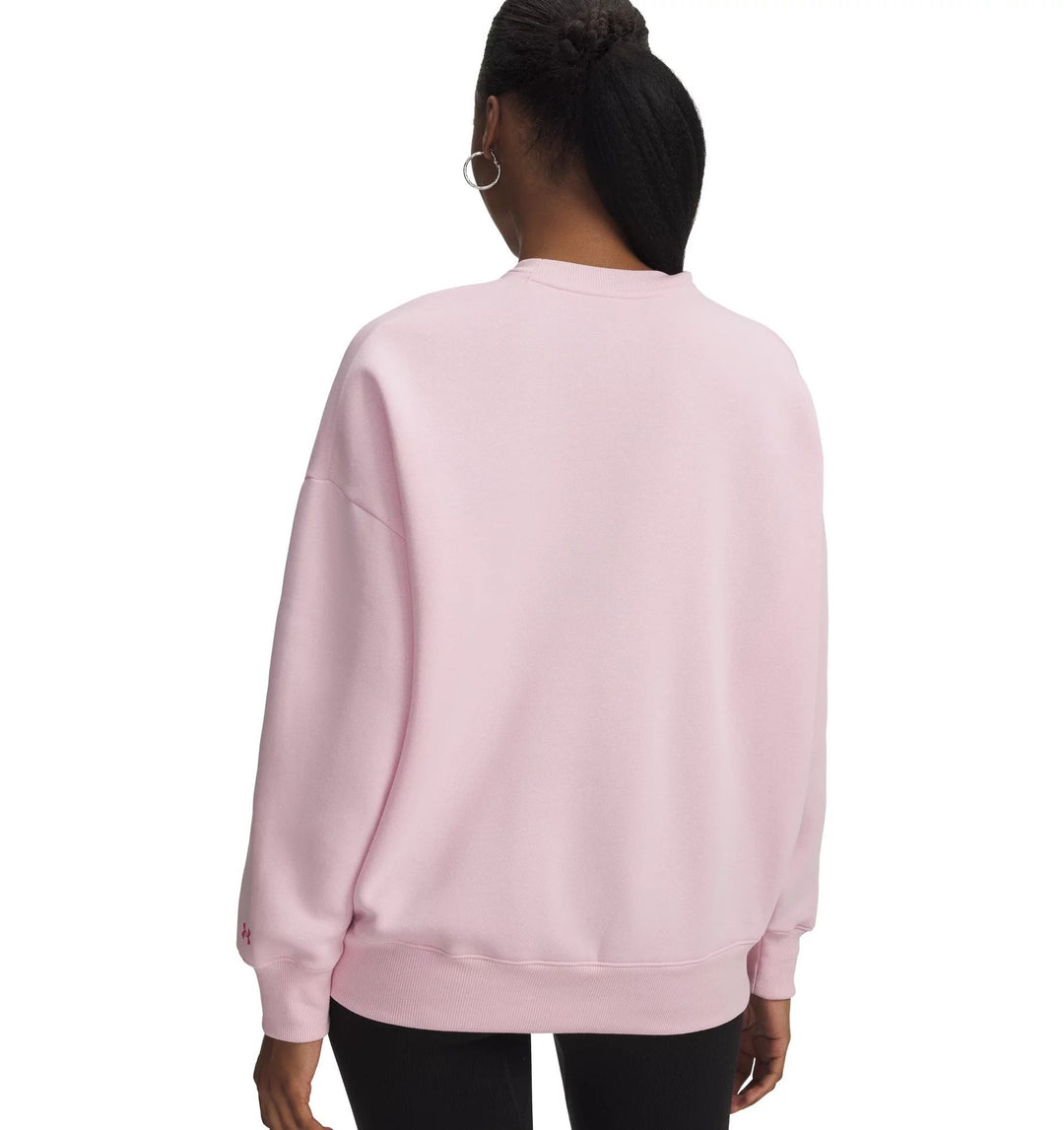 Under Armour Rival Flc Os Varsity Crew - prime pink