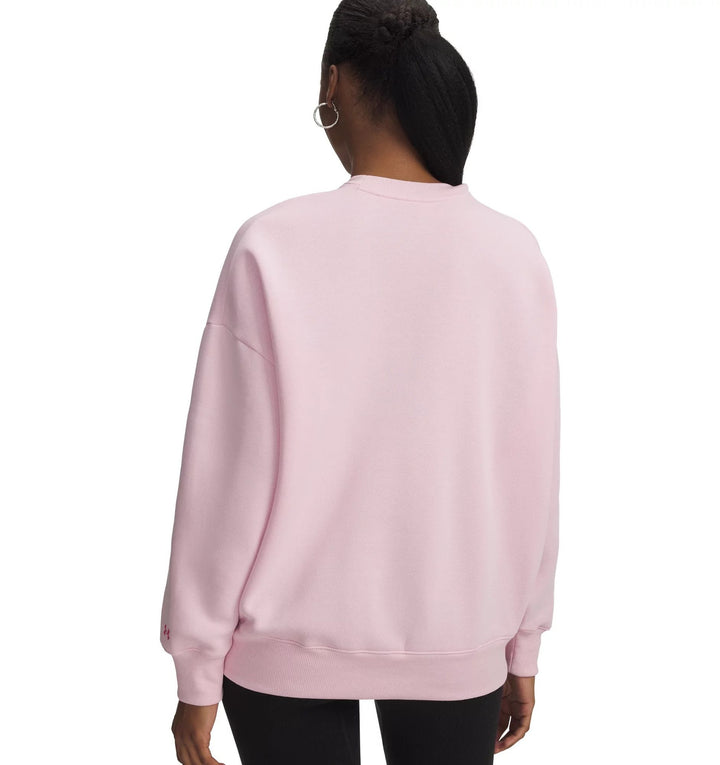 Under Armour Rival Flc Os Varsity Crew - prime pink