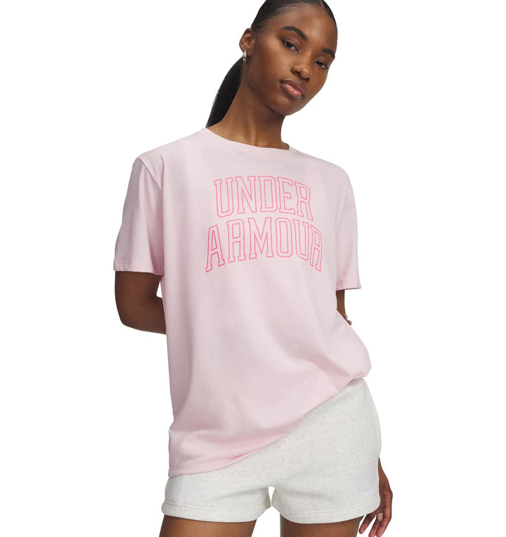 Under Armour Rival Os Campus Tee - prime pink