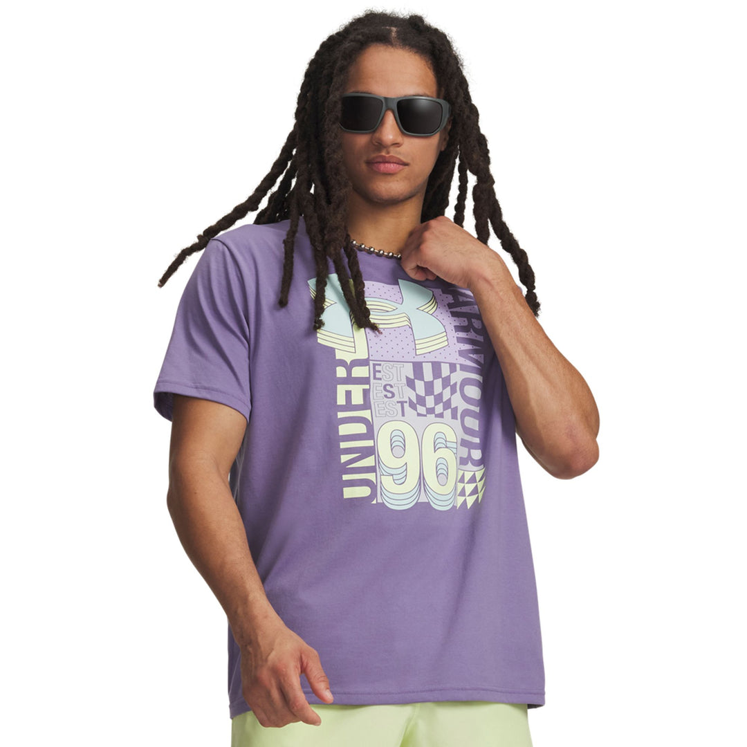Under Armour Ua M Logo Collage Ss - purple luxe