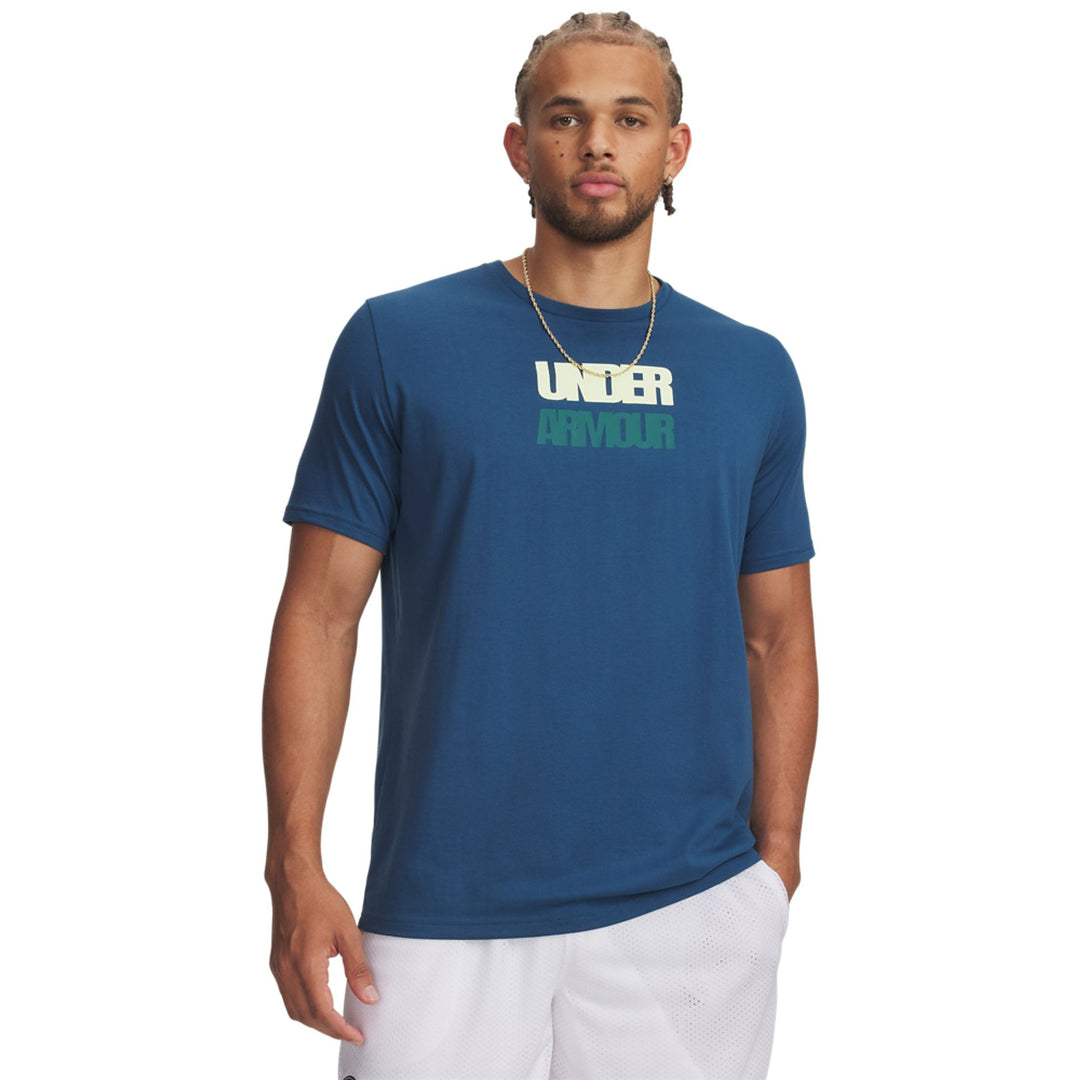 Under Armour Ua M Block Logo Ss - wham blue