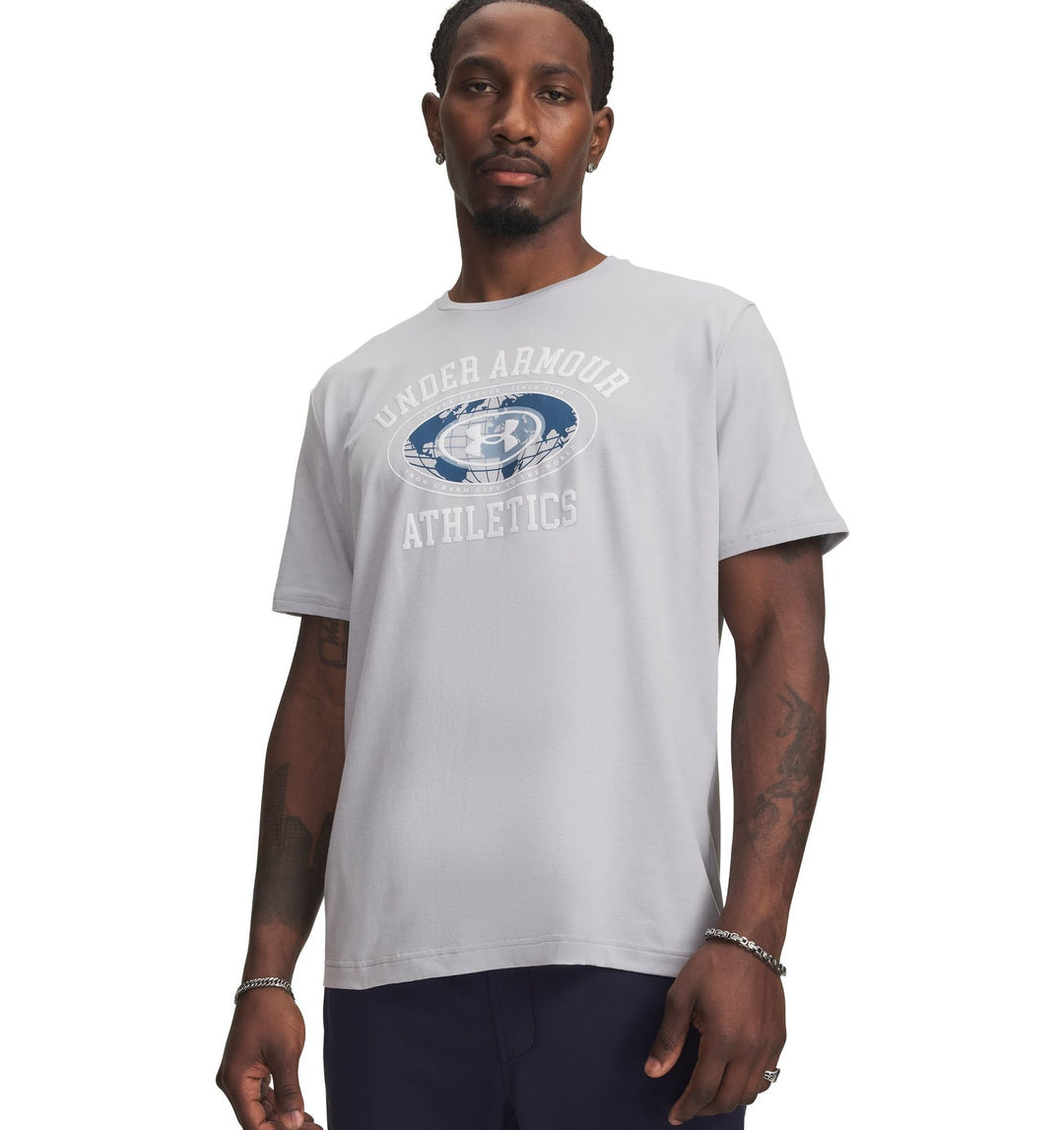 Under Armour Ua M 60/40S Armor Globe Ss - mod gray medium heather