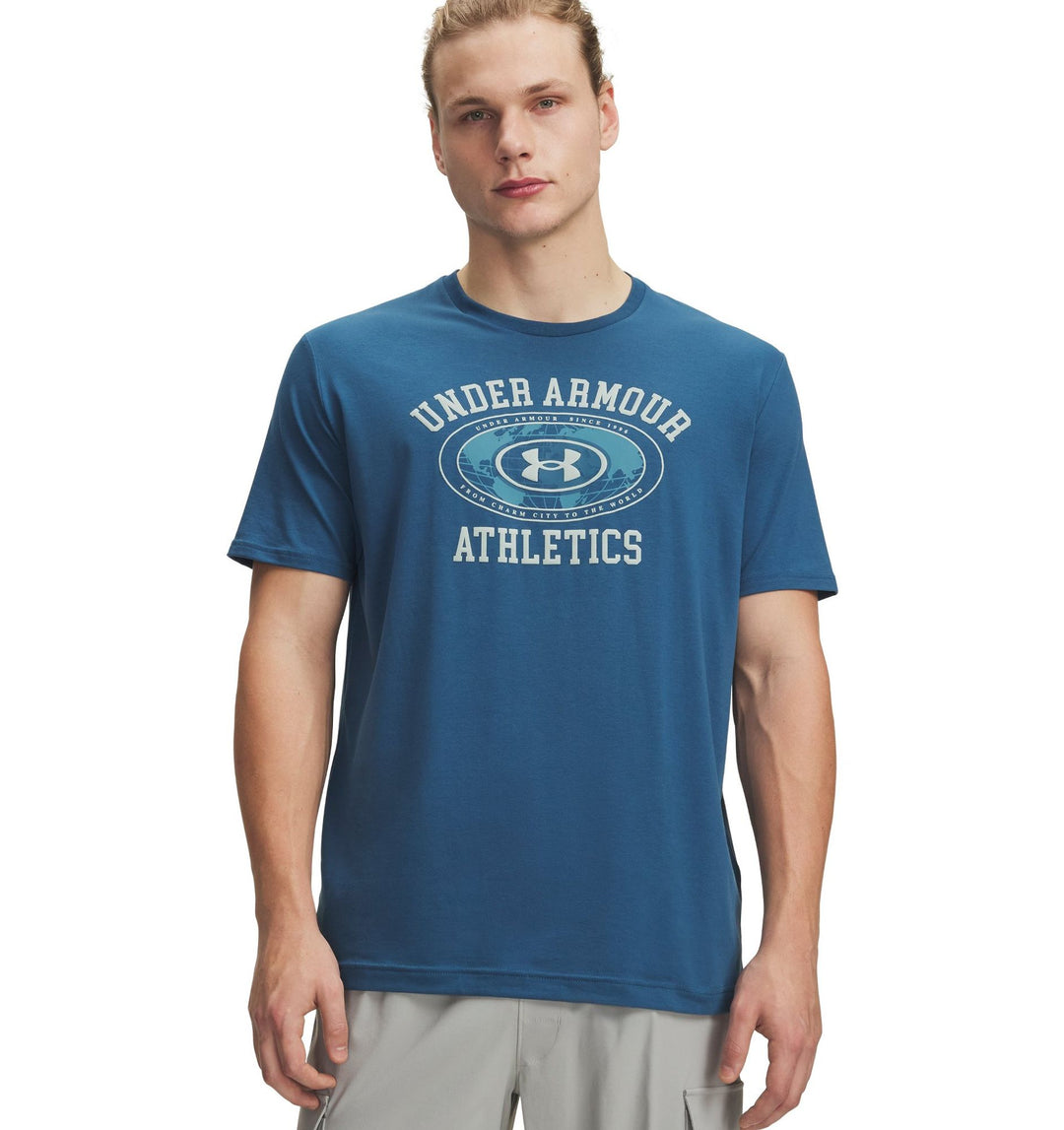 Under Armour Ua M 60/40S Armor Globe Ss - wham blue