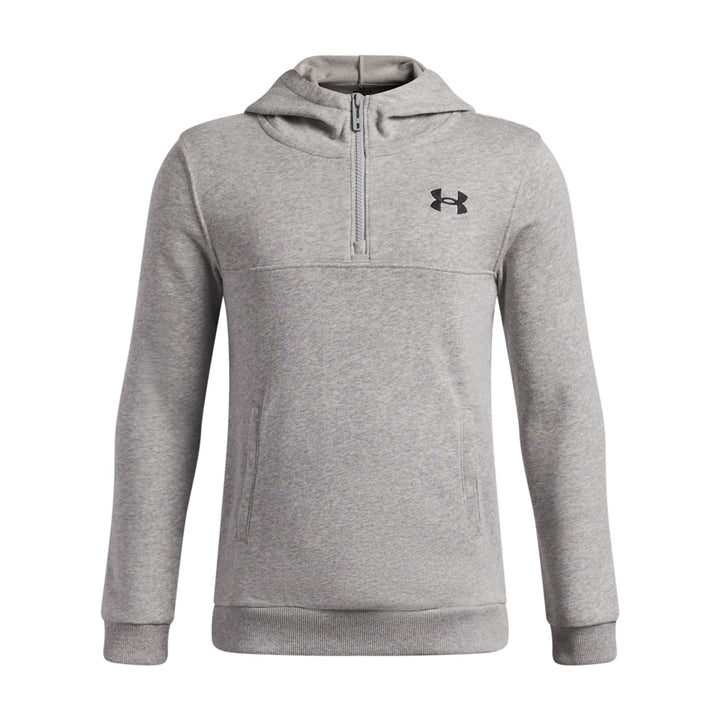Under Armour Ua Rival Lw 1/4 Zip Hoodie - mod gray full heather