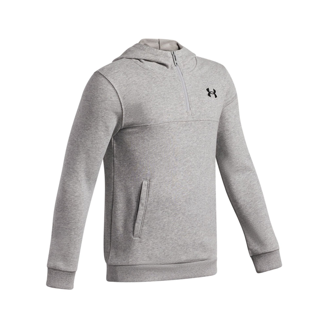 Under Armour Ua Rival Lw 1/4 Zip Hoodie - mod gray full heather
