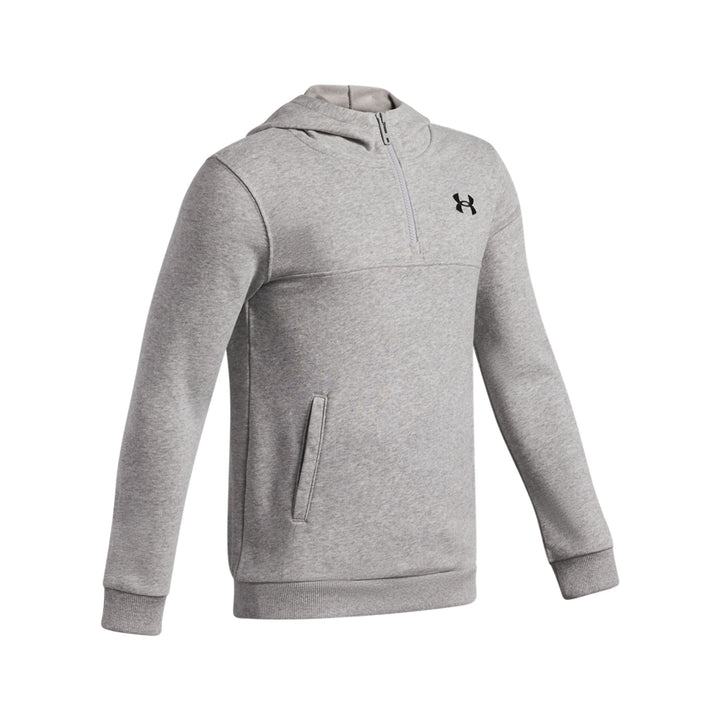 Under Armour Ua Rival Lw 1/4 Zip Hoodie - mod gray full heather