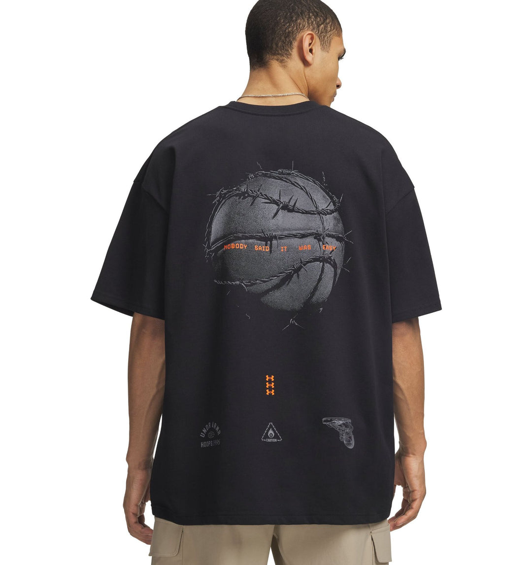 Under Armour U M Hwt Hoops Photoreal Ss - black