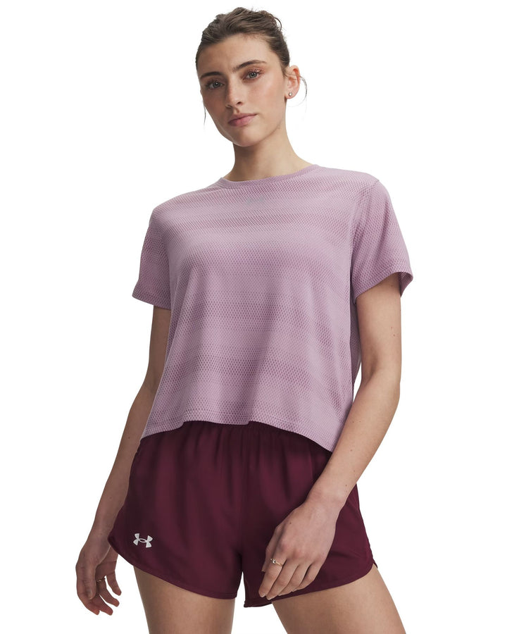Under Armour Ua Velociti Shortsleeve - mauve pink