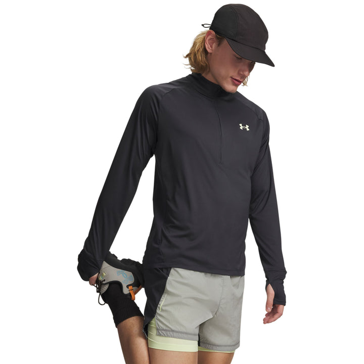 Under Armour M Explor Trail Run 1/4 Zip - anthracite