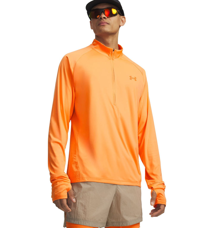 Under Armour M Explor Trail Run 1/4 Zip - orange bloc
