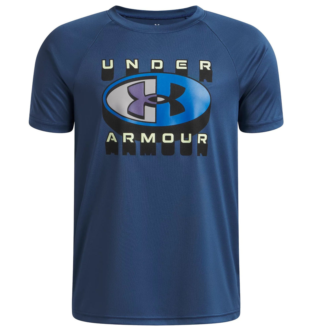 Under Armour Ua B Tech Graphic Ss - wham blue