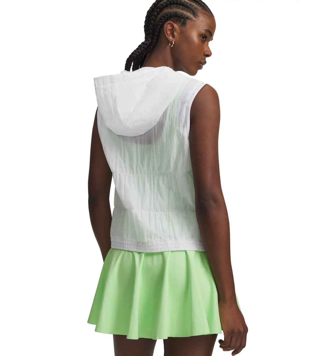 Under Armour Ua Rival Woven Ruched Vest - white