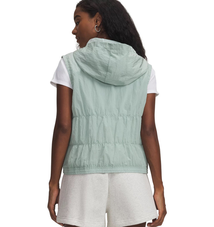 Under Armour Ua Rival Woven Ruched Vest - enamel blue