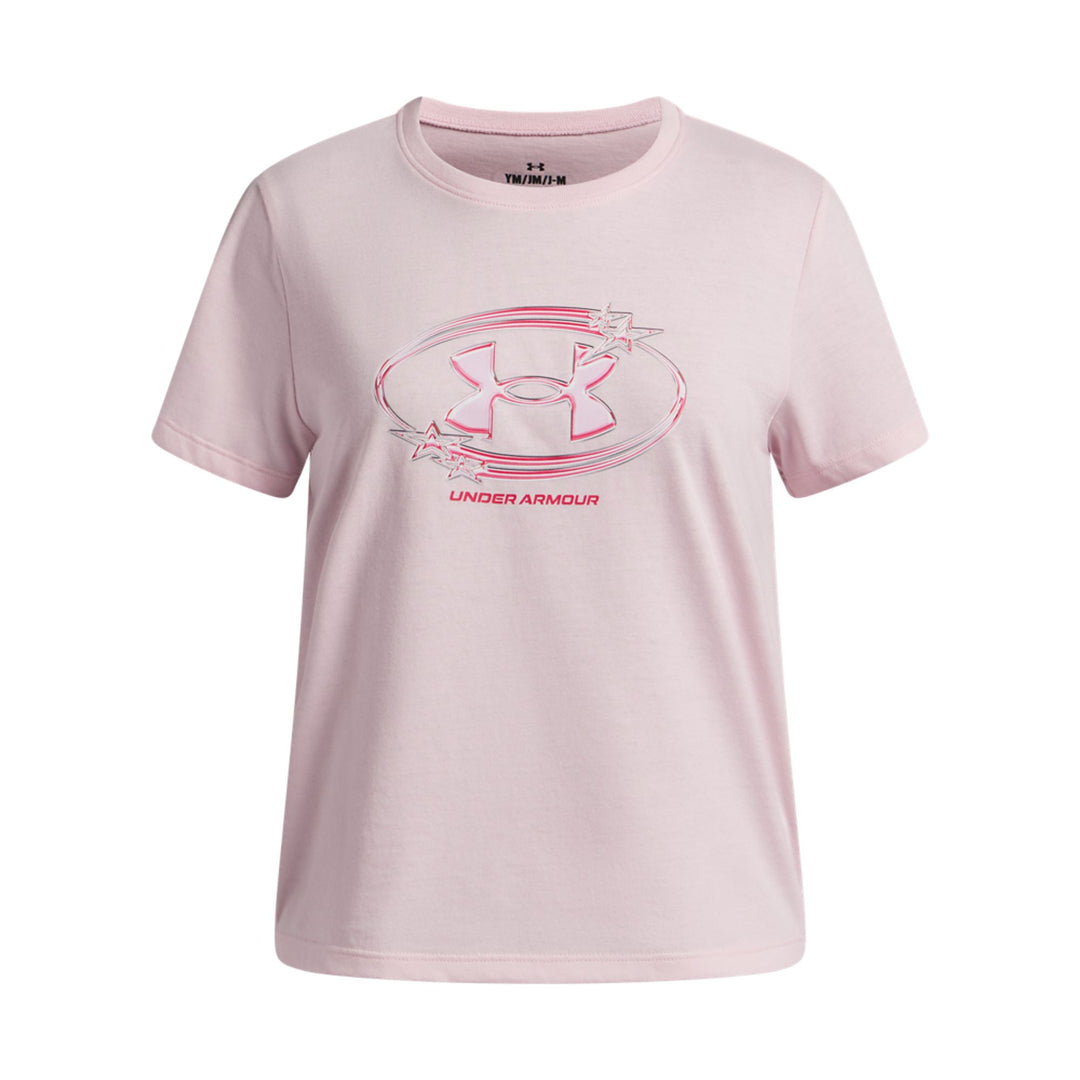 Under Armour Ua G Star Logo Lockertag Ss - prime pink