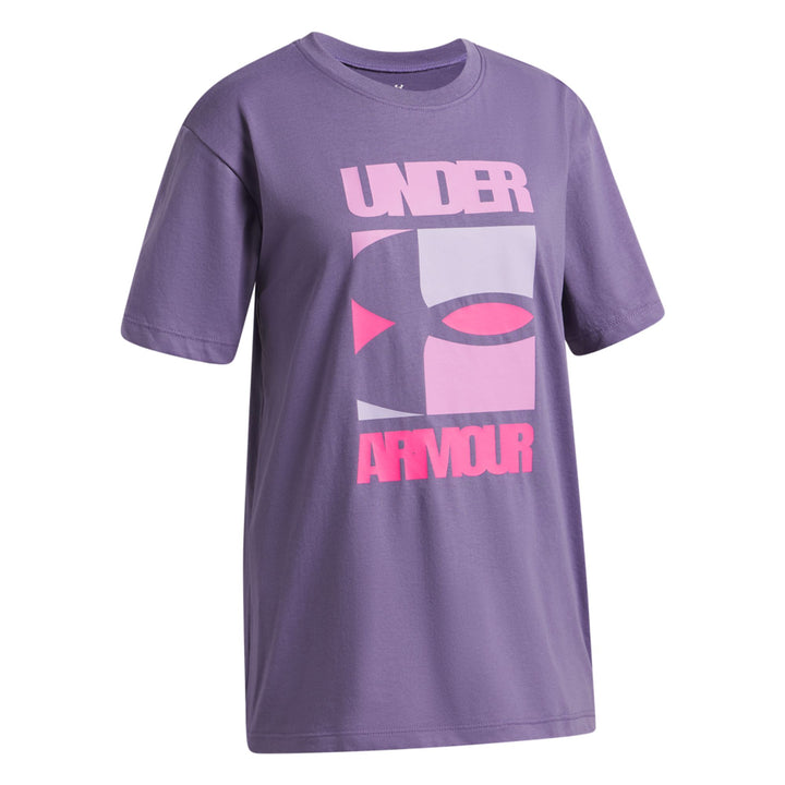 Under Armour Ua G Block Logo Os Ss - purple luxe