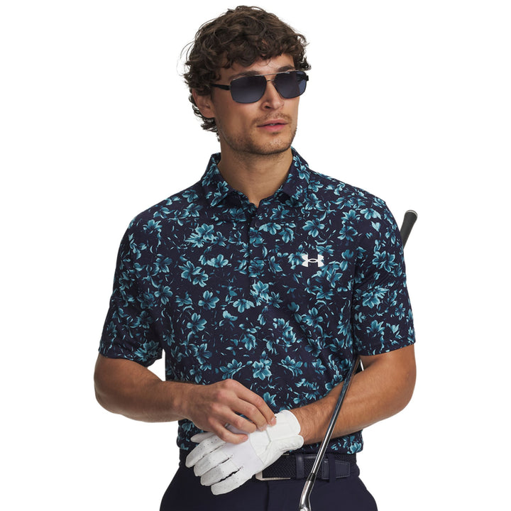 Under Armour Ua Matchplay Printed Polo - midnight navy