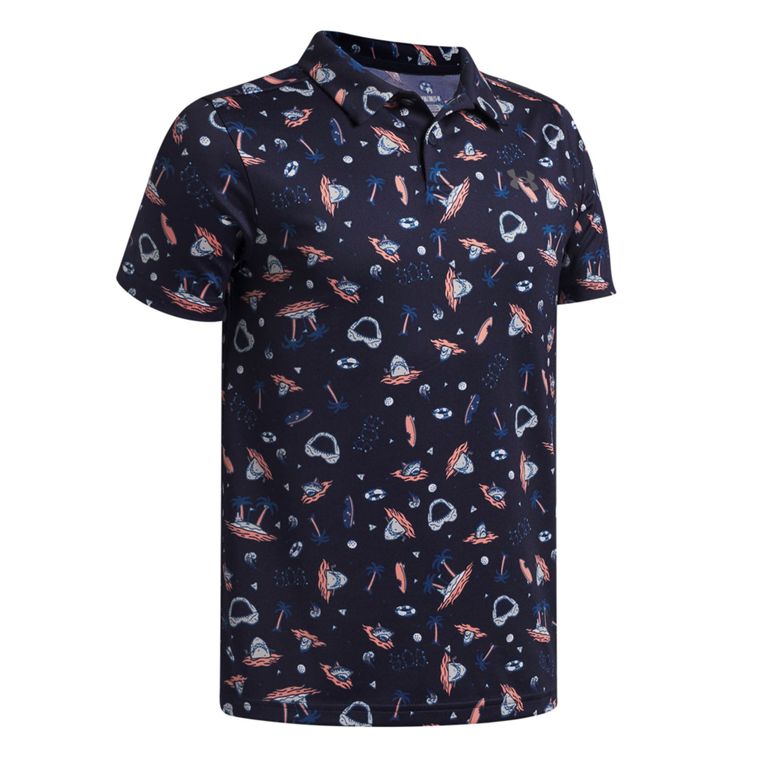 Under Armour Ua Matchplay Printed Polo - midnight navy