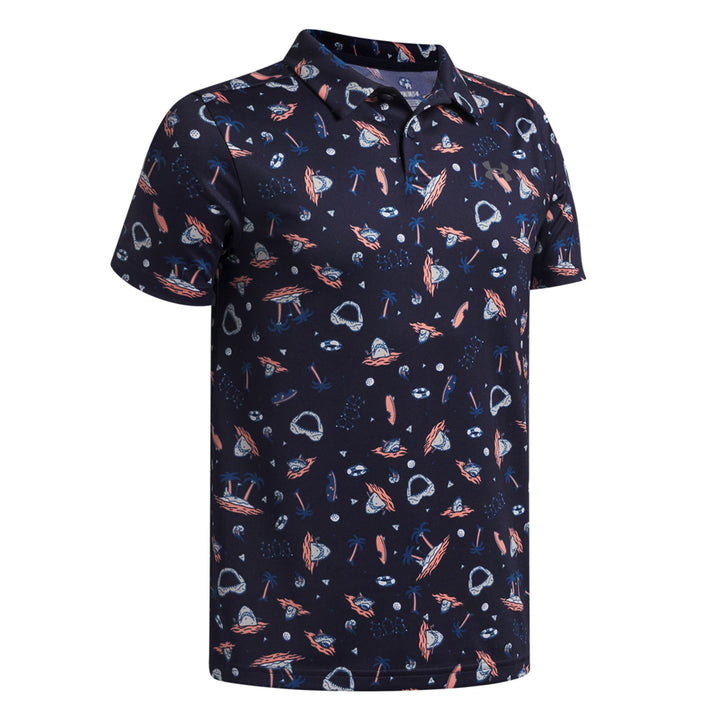 Under Armour Ua Matchplay Printed Polo - midnight navy