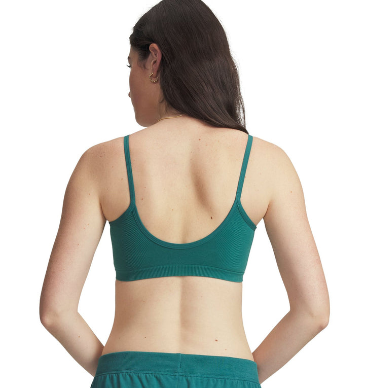 Under Armour Seamless Cotton Low Bra - rack green