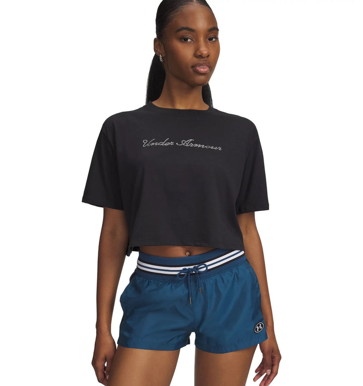 Under Armour Ua W Wm Crop Ss - black