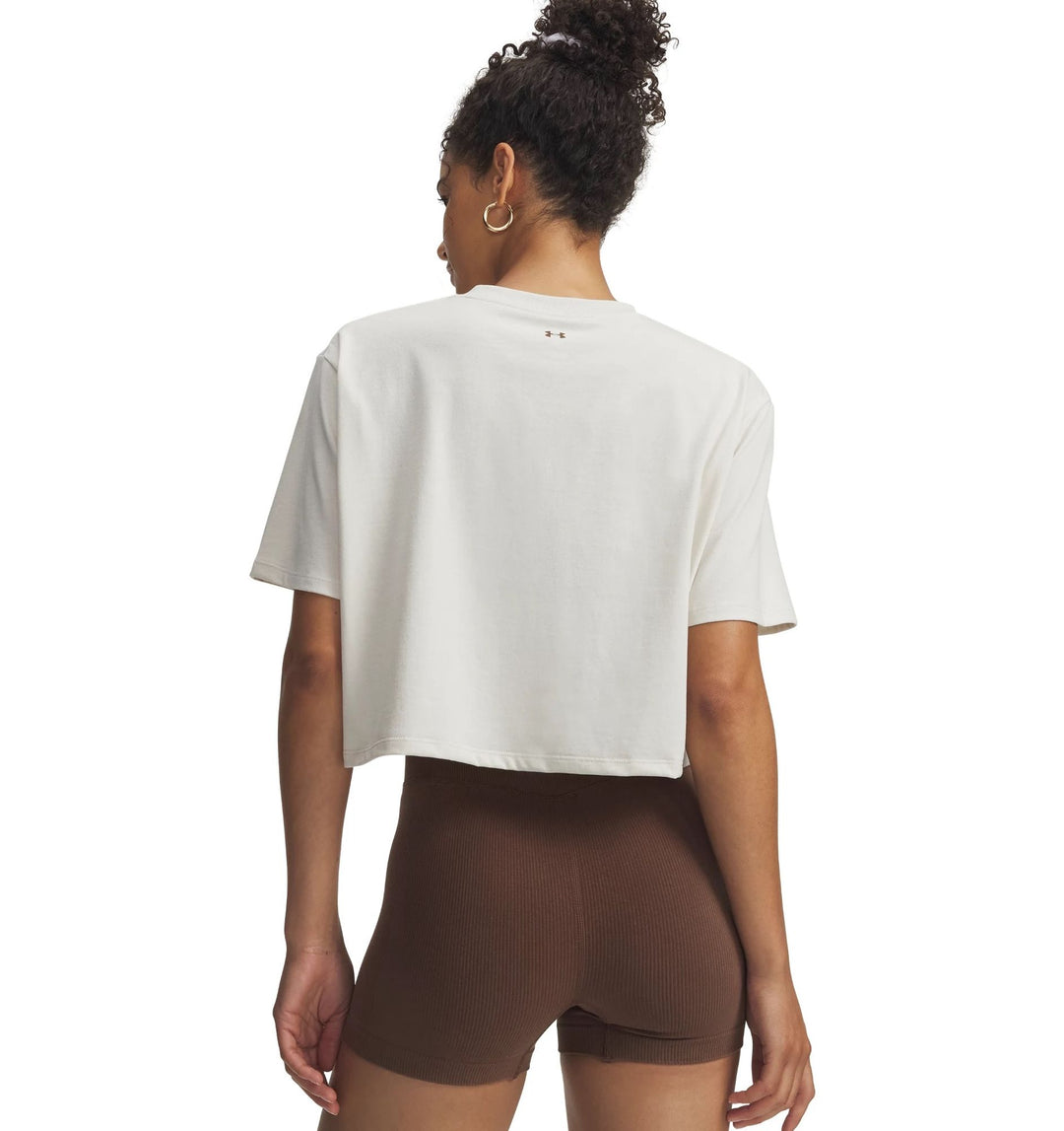Under Armour Ua W Scriptheart Crop Ss - summit white