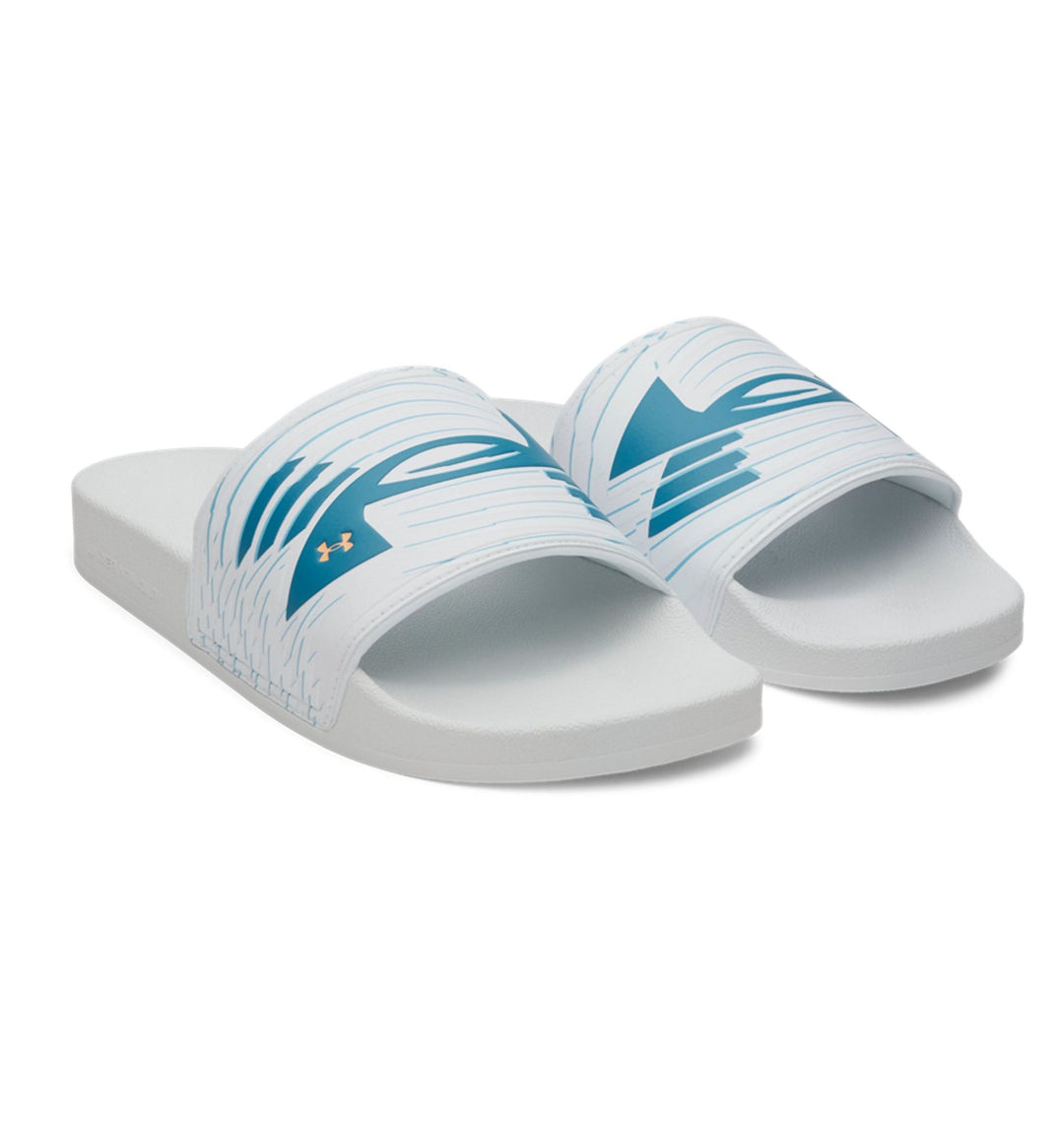 Under Armour  UA ARMR SLIDE SPORT - WHITE